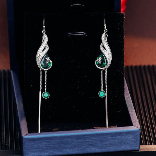 Elegant Emerald Earrings