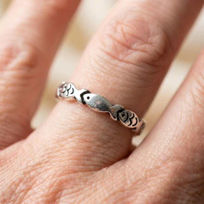 Fish Silver Ring