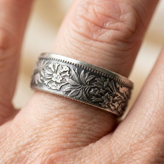 Flower Silver Ring