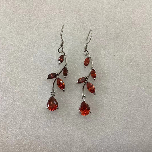 Elegant Garnet Earrings