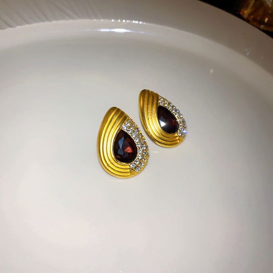 Elegant Garnet Earrings