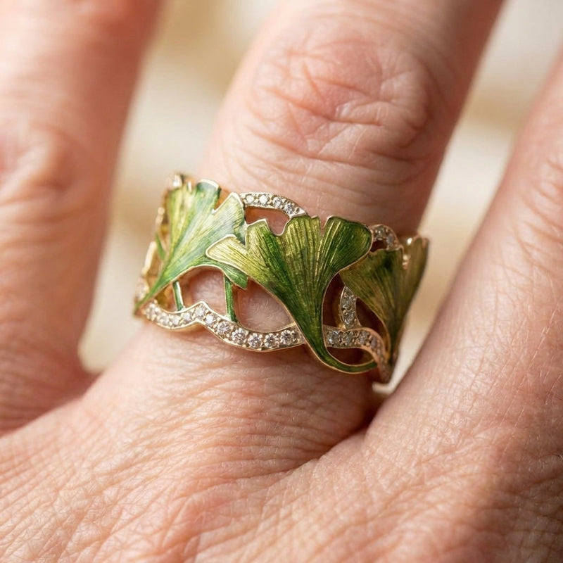 Gingko Leaf Ring