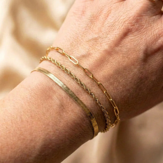 Elegant Gold Bracelet Set