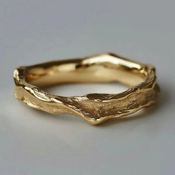 Elegant Gold Branch Ring