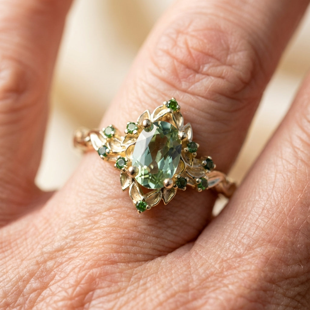 Green Gemstone Ring