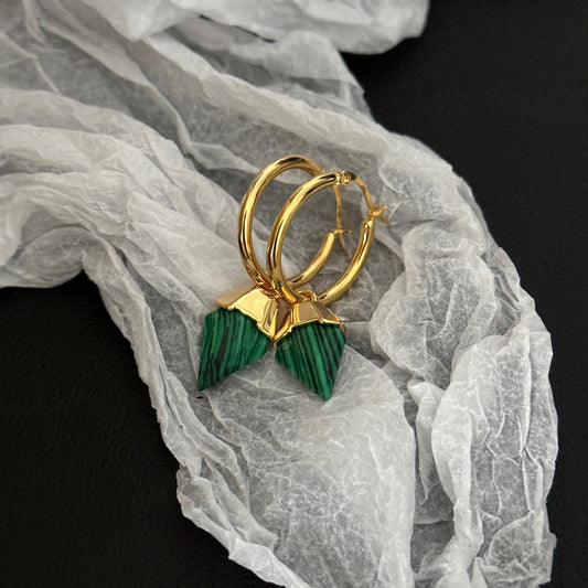 Elegant Green Leaf Earrings