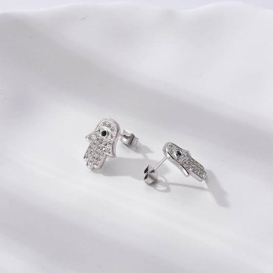 Elegant Hamsa Earrings