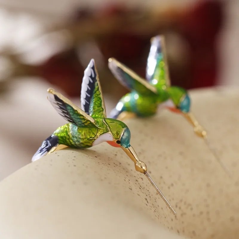 Elegant Hummingbird Earrings
