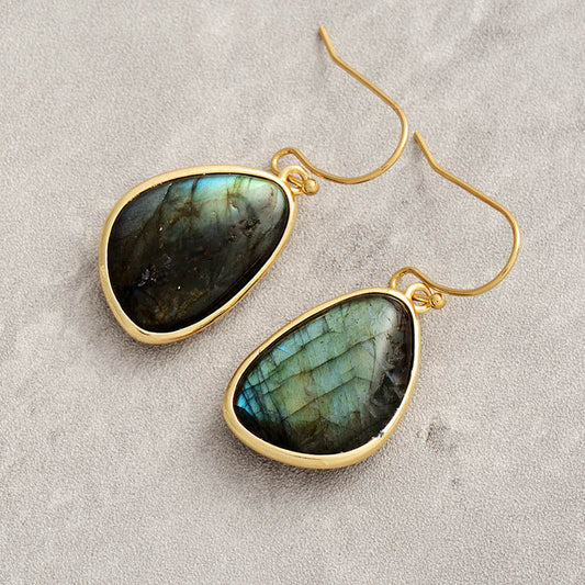 Elegant Labradorite Earrings