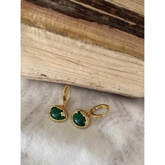 Elegant Malachite Earrings