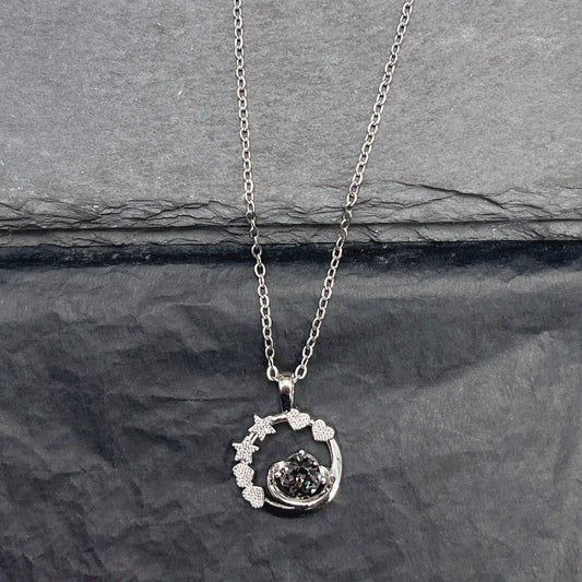 Elegant Moon Crystal Necklace