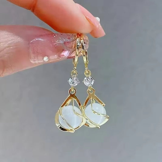 Elegant Moonstone Earrings