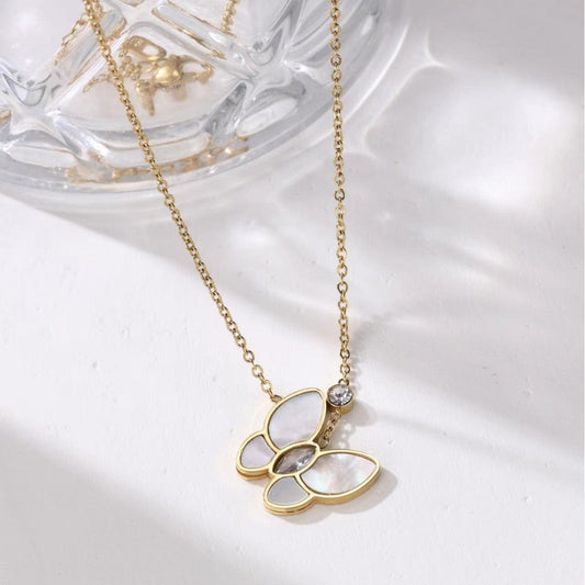 Elegant Mother Of Pearl Necklace