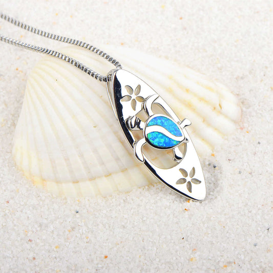 Elegant Opal Beetle Necklace