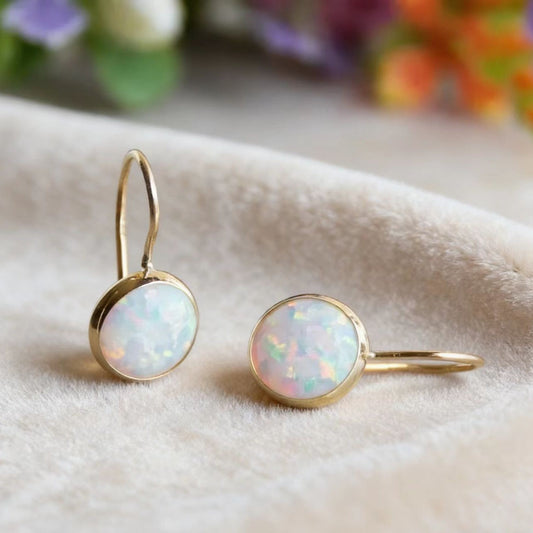 Elegant Opal Earrings