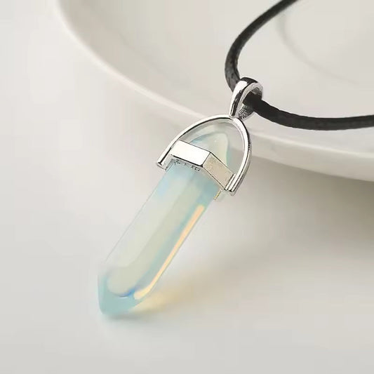 Elegant Opalite Crystal Necklace