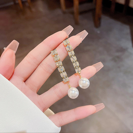 Elegant Pearl Drop Earrings