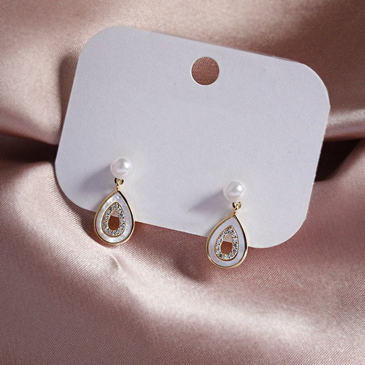 Elegant Pearl Drop Earrings
