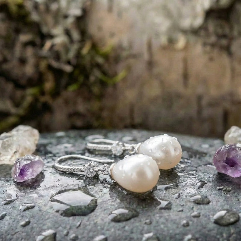 Elegant Pearl Drop Earrings