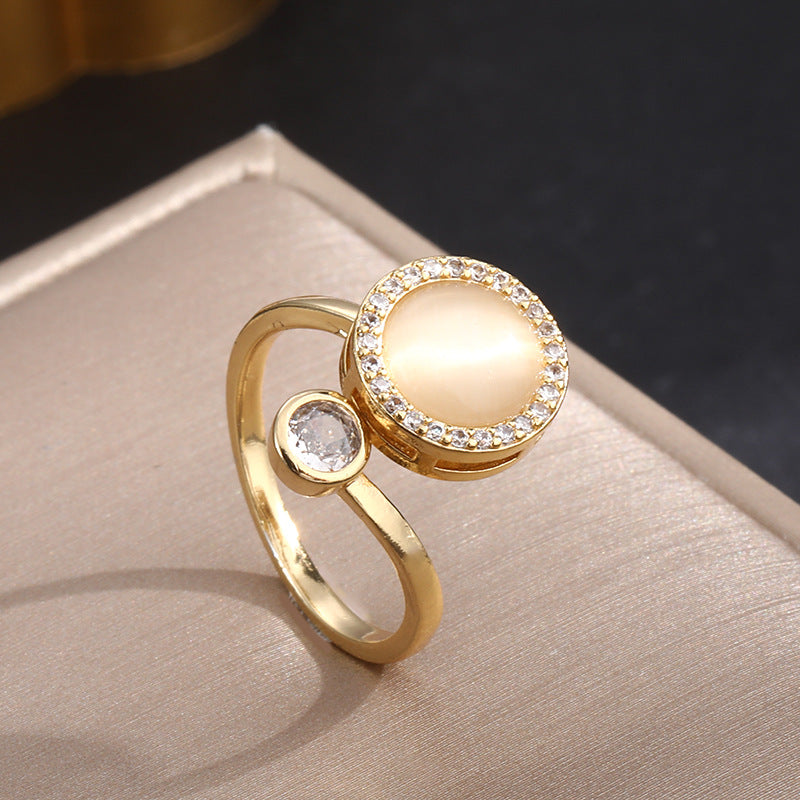 Elegant Pearl Gold Ring