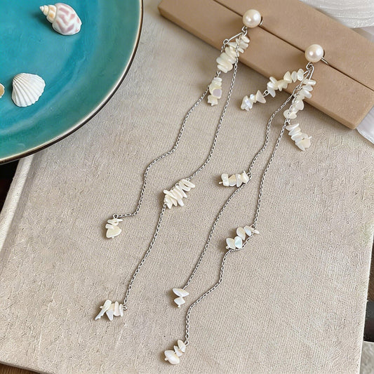 Elegant Pearl Shell Earrings