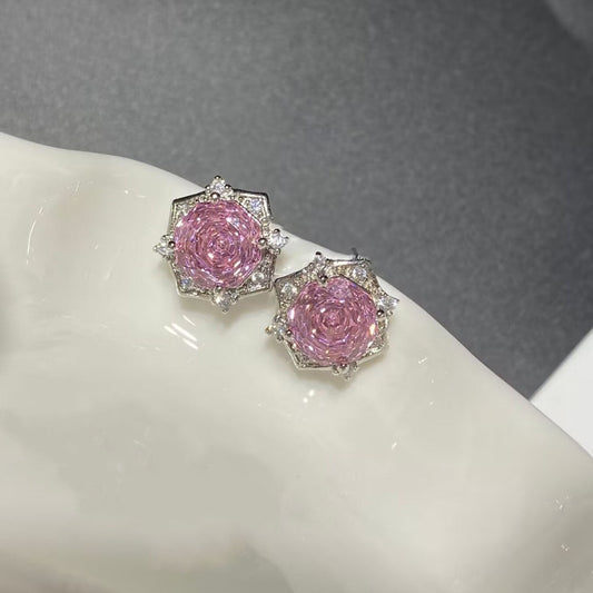Elegant Pink Tourmaline Earrings