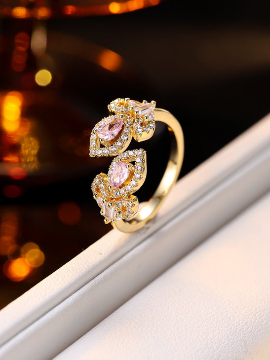 Elegant Pink Tourmaline Ring