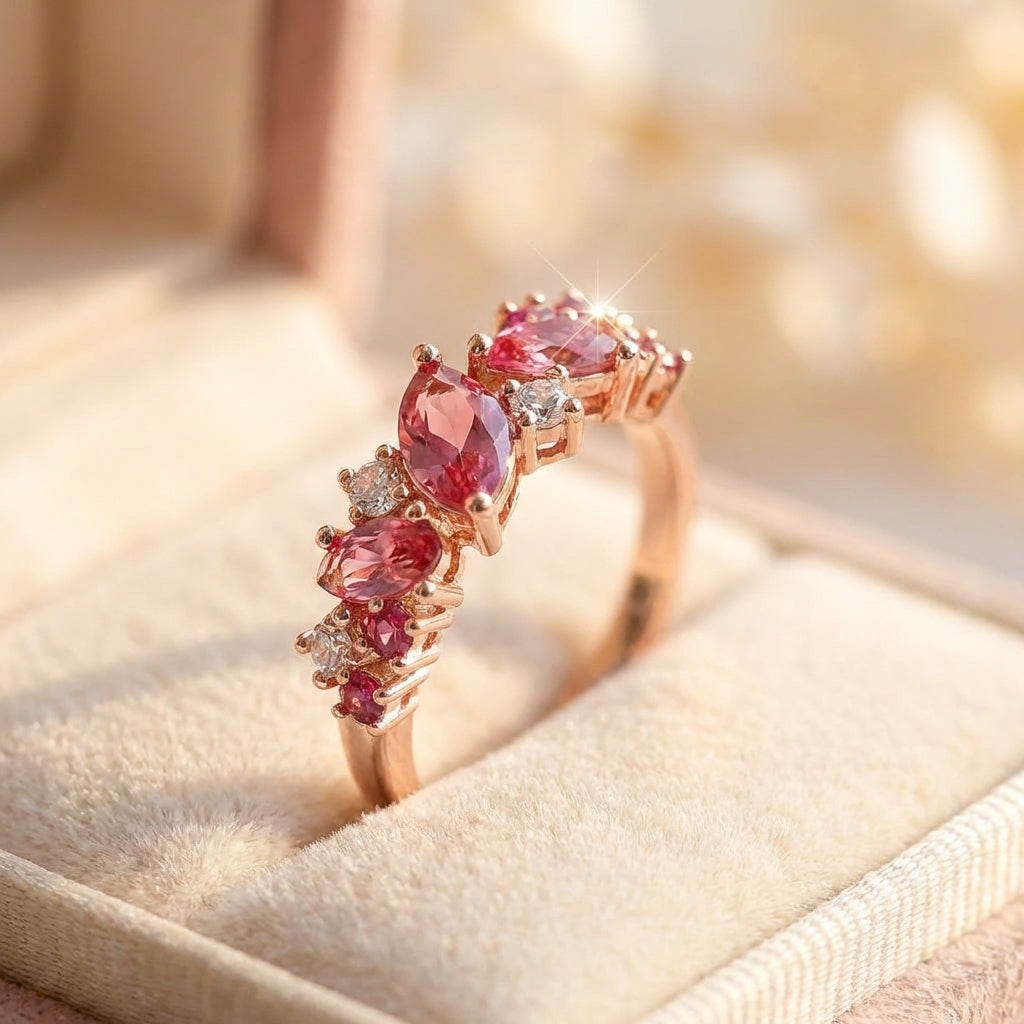 Elegant Pink Tourmaline Ring