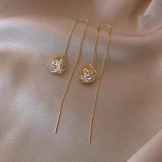Elegant Rose Earrings