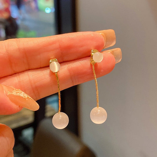 Elegant Rose Quartz Earrings