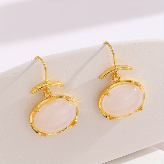 Elegant Rose Quartz Earrings