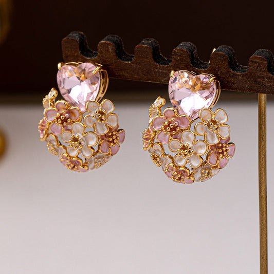 Elegant Rose Quartz Earrings