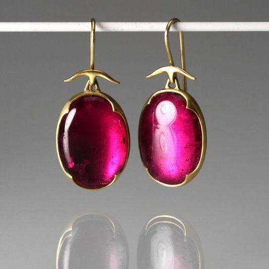 Elegant Ruby Earrings