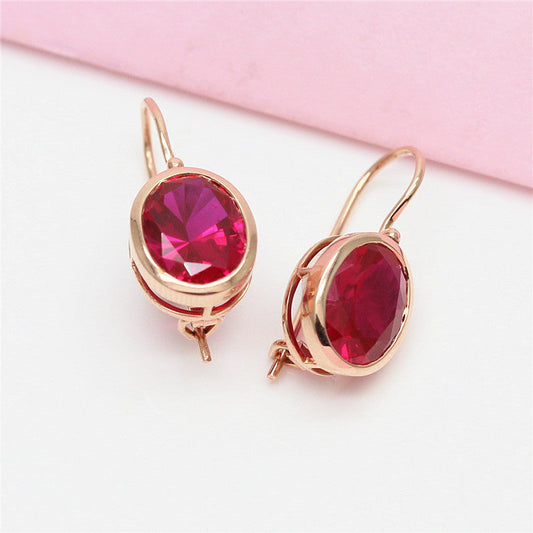 Elegant Ruby Earrings