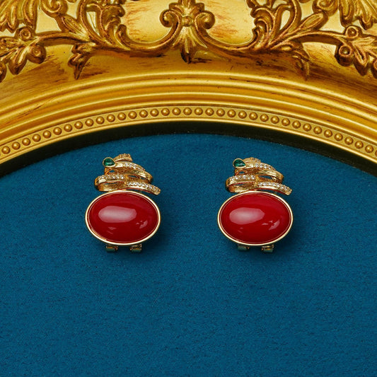 Elegant Ruby Earrings