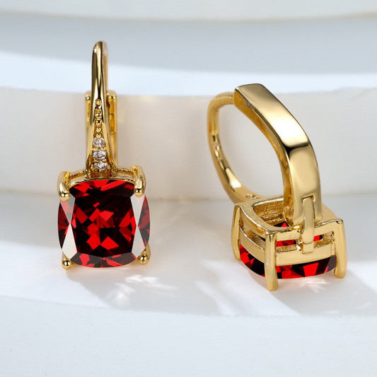 Elegant Ruby Earrings