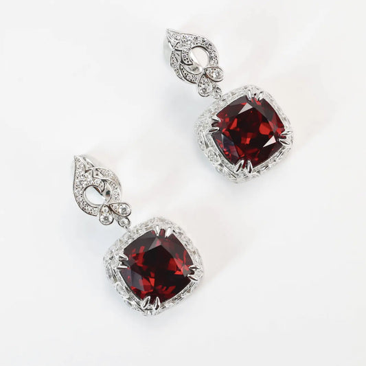 Elegant Ruby Earrings