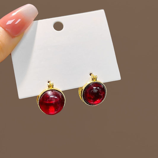 Elegant Ruby Earrings