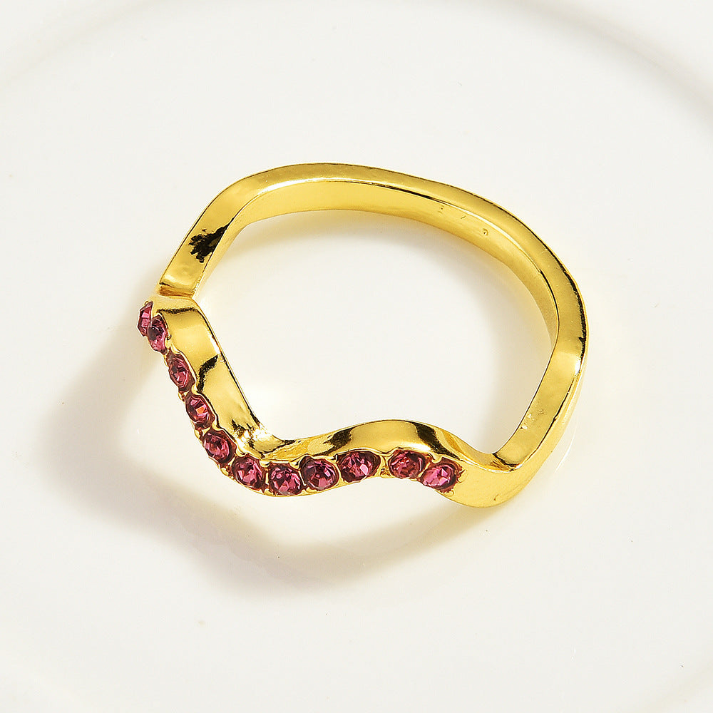 Elegant Ruby Gold Ring