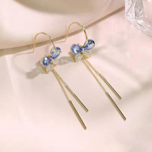 Elegant Sapphire Drop Earrings