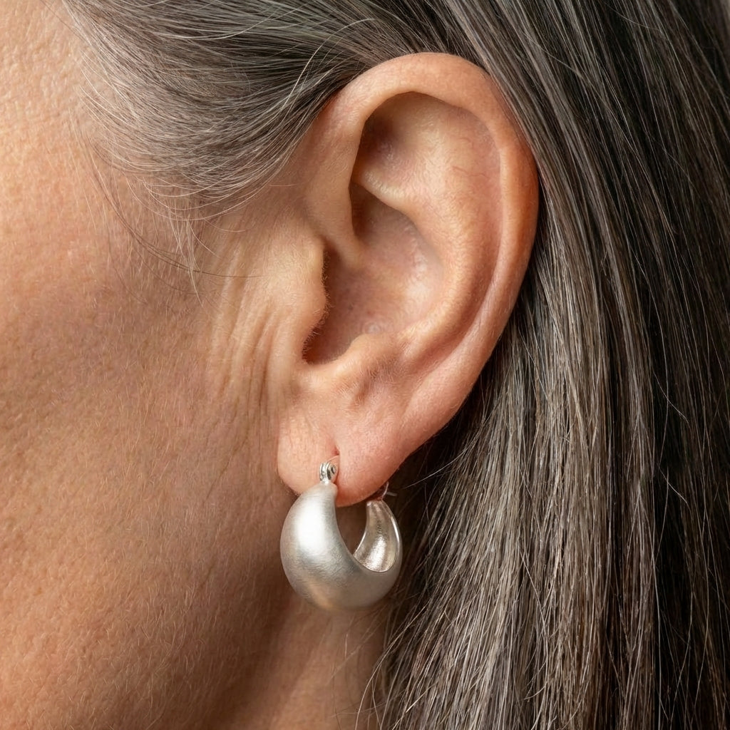 Silver Ball Earrings