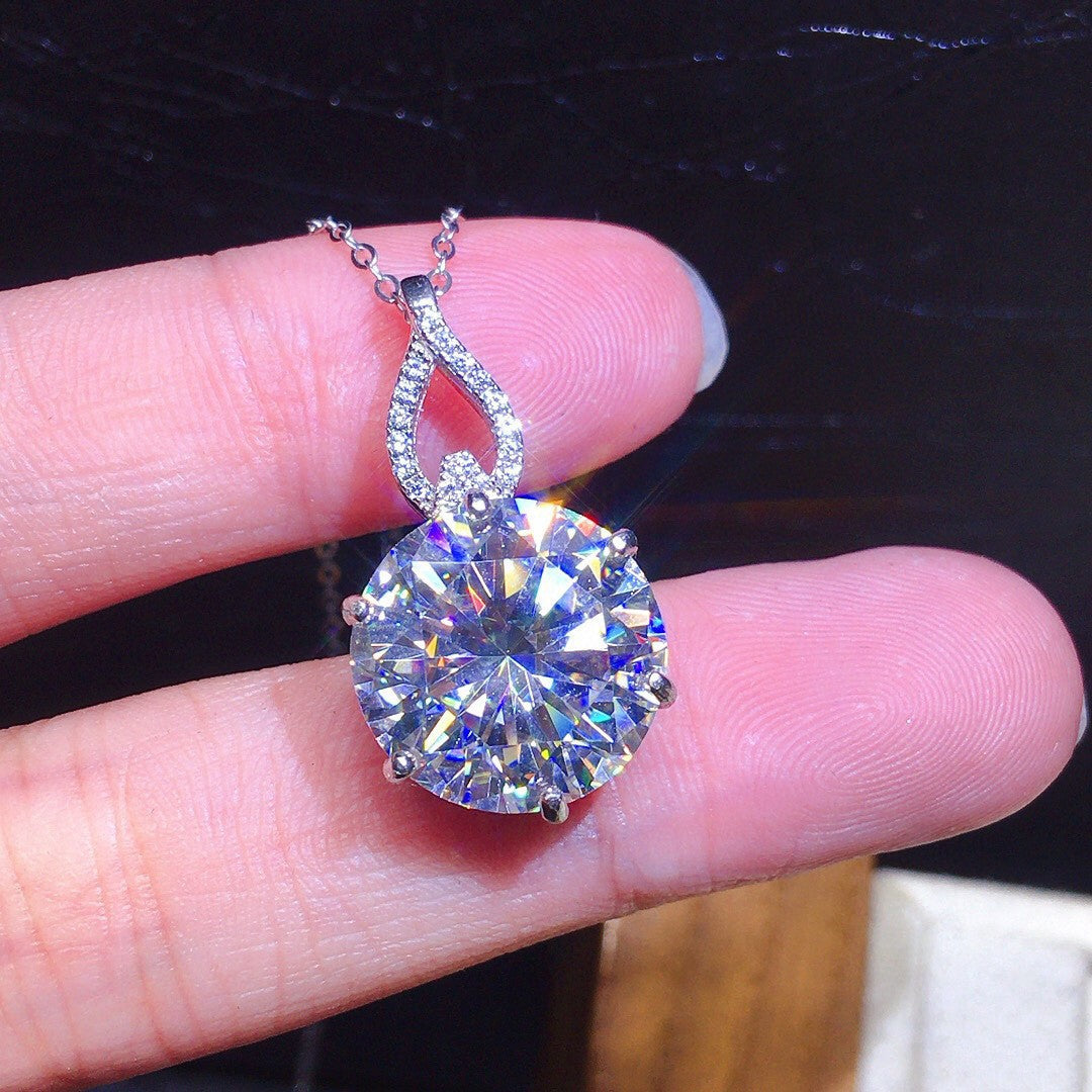 Elegant Silver Large Round