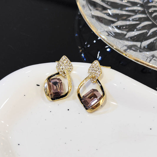 Elegant Smoky Quartz Earrings