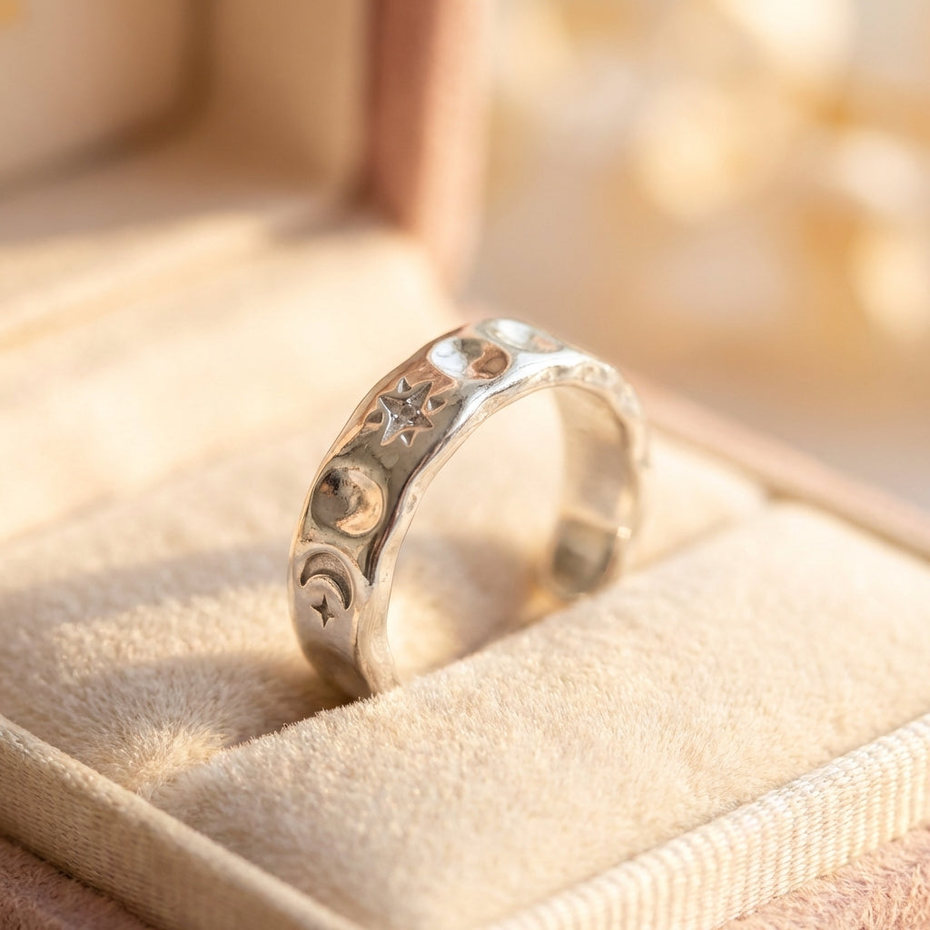 Elegant Star Silver Ring