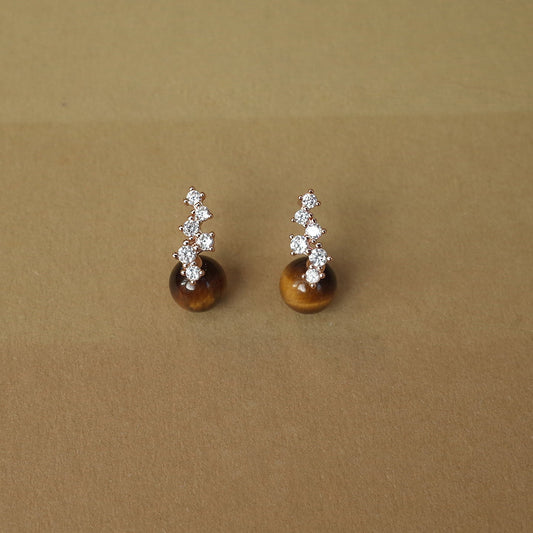 Elegant Tiger Eye Earrings