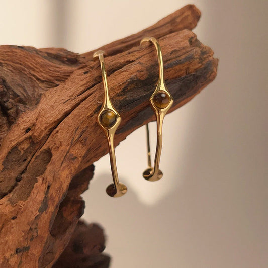 Elegant Tiger Eye Earrings