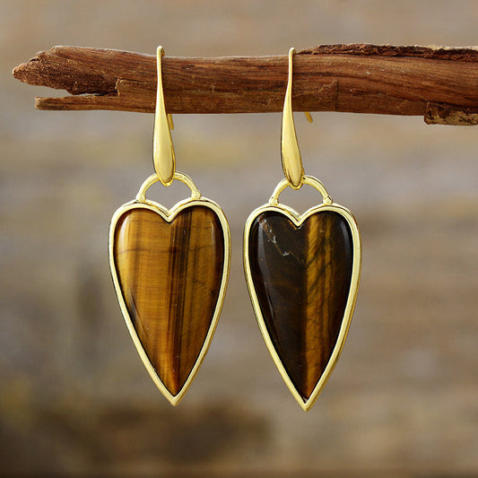 Elegant Tiger Eye Earrings
