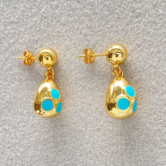 Elegant Turquoise Drop Earrings