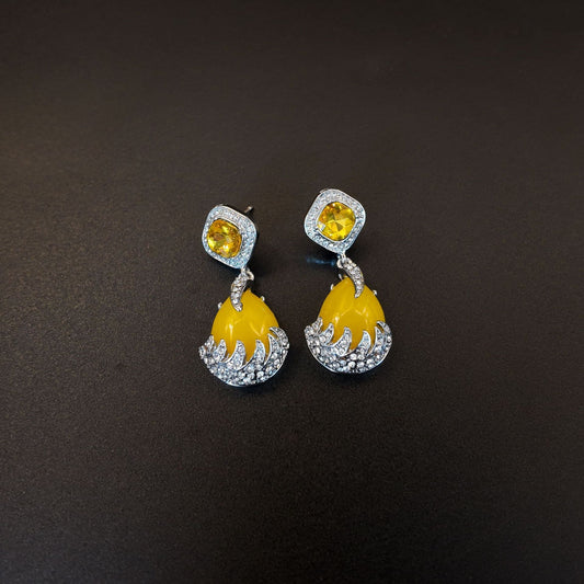 Elegant Yellow Citrine Earrings