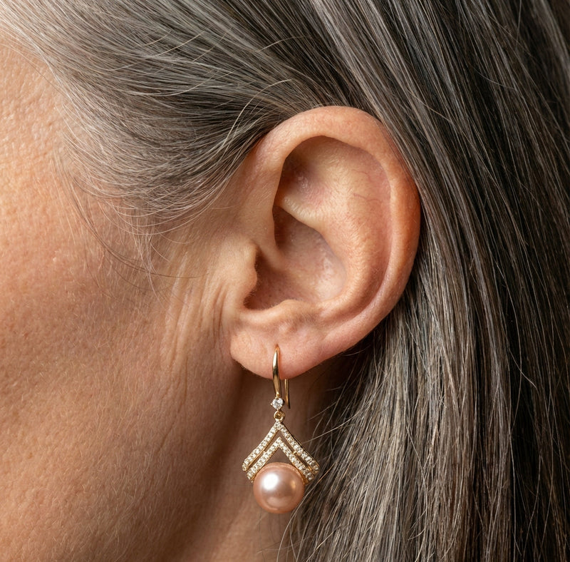 Fashion Luxury Pearl Dangle Earrings